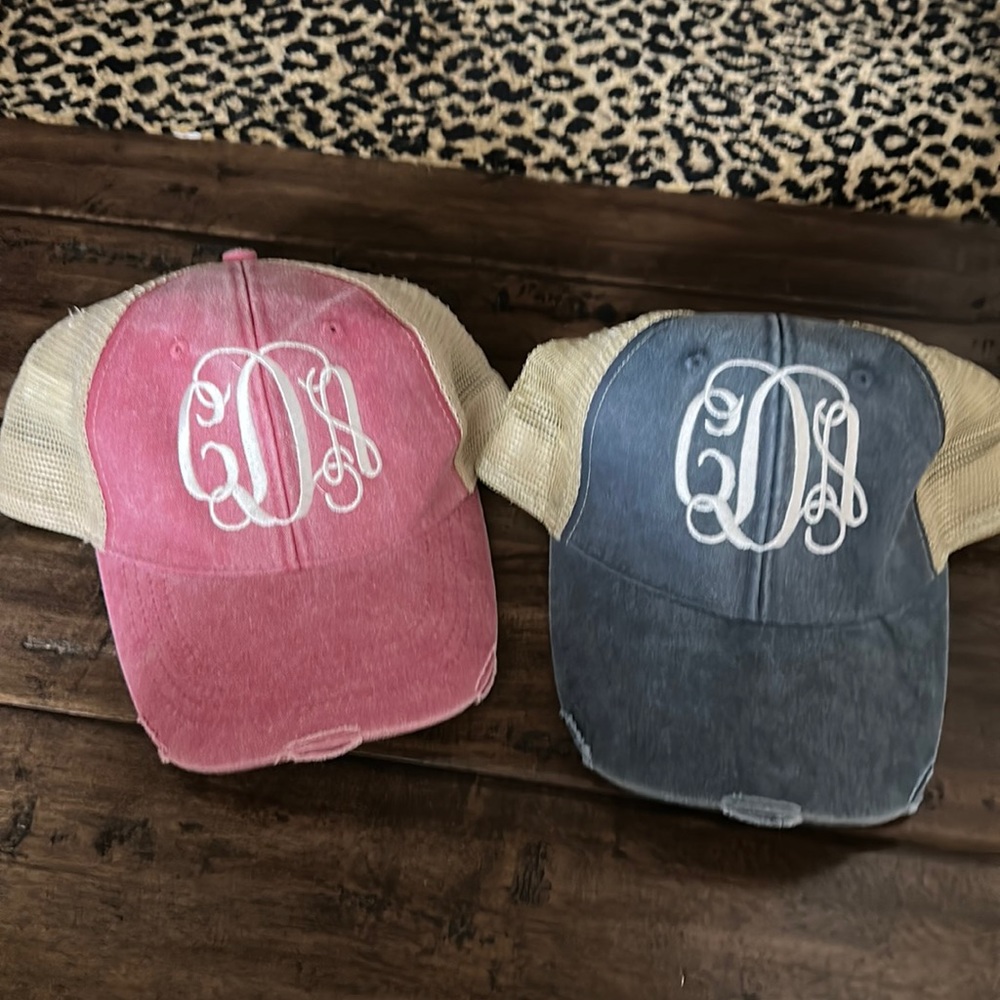 Monogram hats price for both